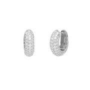 Mabina Orecchini a cerchio in argento con pavé di zirconi 563026